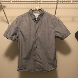 Denim and Flowers Button Down